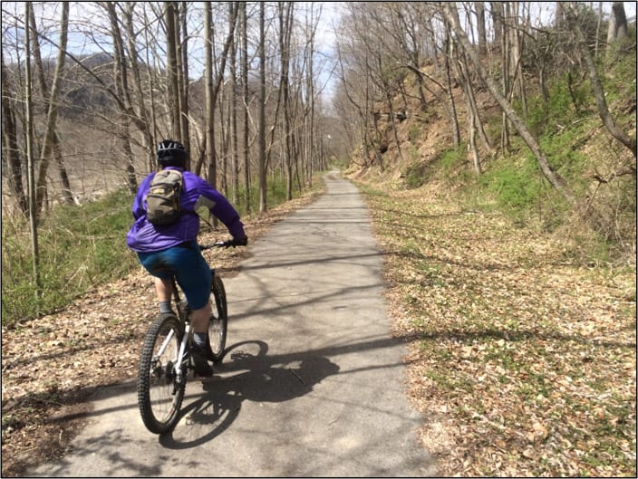 Biking the Blackwater Canyon trail